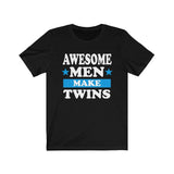 Awesome Men Make Twins Dad Of Twins Shirt, Dad Of Twins Gift, Twins Announcement Father Gift T-Shirt Image 1