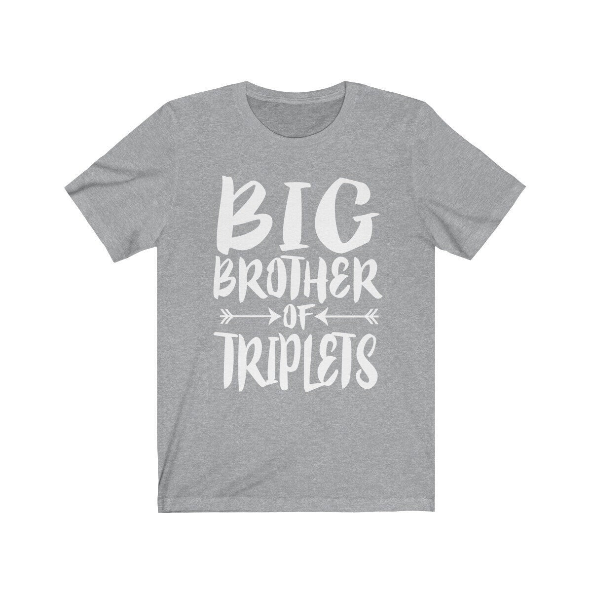 Big Brother Of Triplets Shirt, Big Brother Of Triplets Gift, Big Brother Of Triplets Announcement T-Shirt Image 2