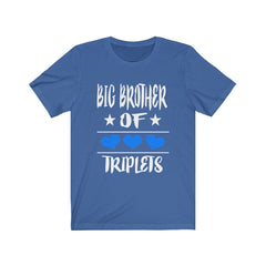 Big brother of triplets sibling announcement gift tee for boy