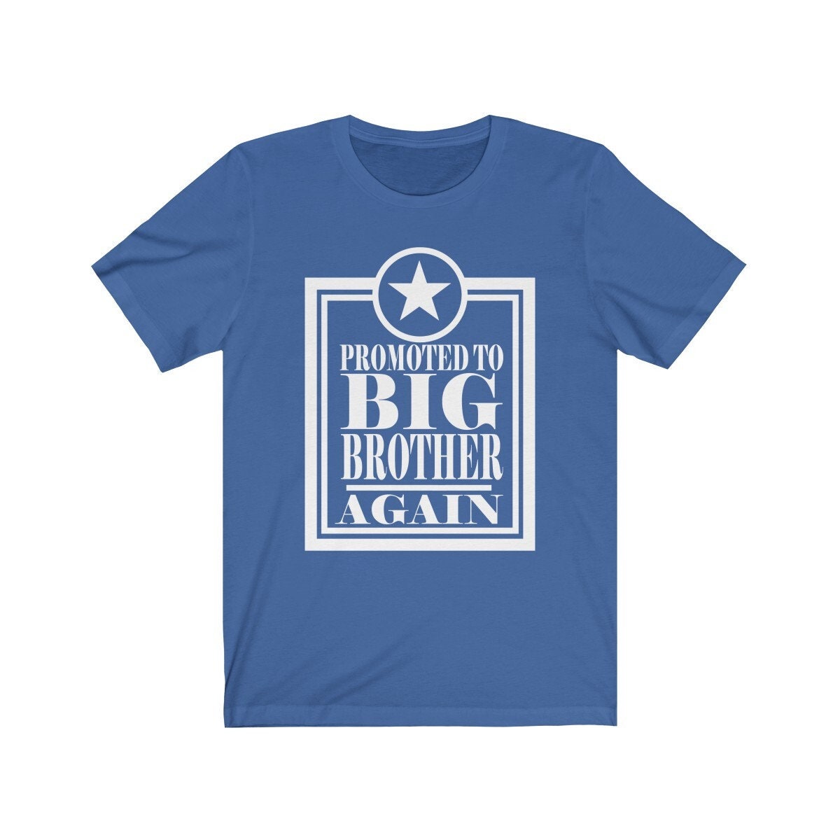 Promoted To Big Brother Again Shirt, Big Brother Gift, Big Brother Announcement Gift T-Shirt Image 3