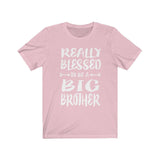 Really Blessed To Be A Big Brother Shirt, Big Brother Shirt, Big Brother Gift T-Shirt Image 3