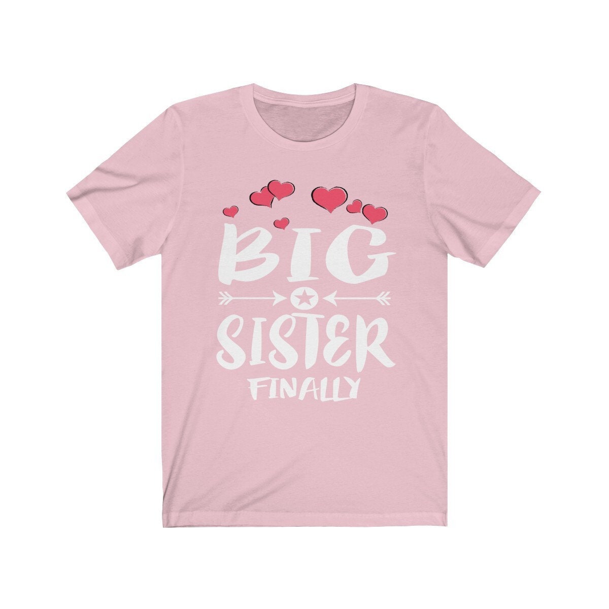 Big Sister Finally Shirt, Big Sister Gift, Big Sister Announcement Gift T-Shirt Image 2