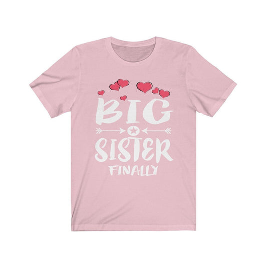 Big sister finally long awaited sibling announcement tee for girl