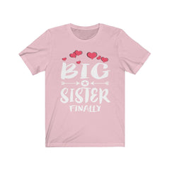 Big sister finally long awaited sibling announcement tee for girl