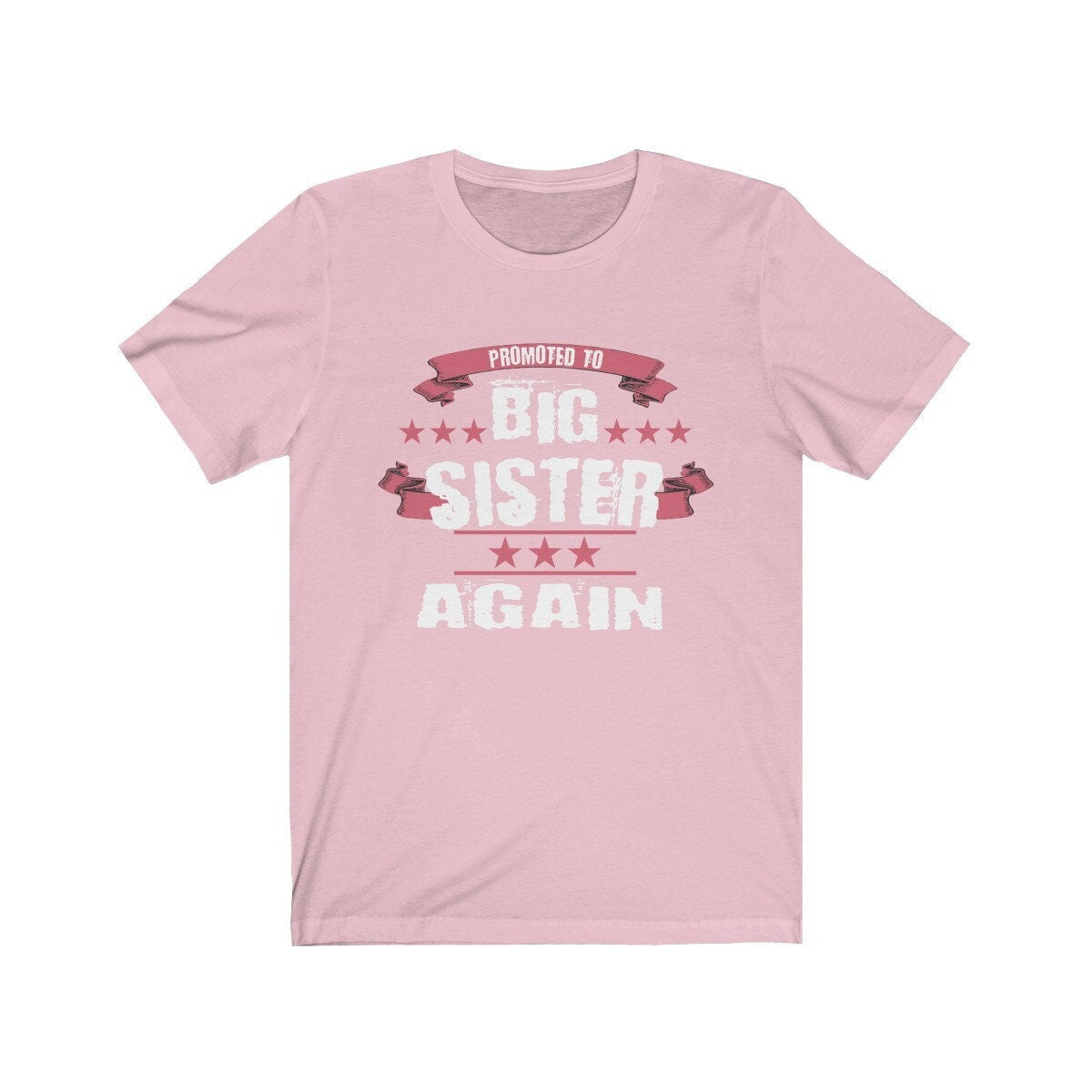 Promoted To Big Sister Again Announcement Gift T-Shirt Image 4