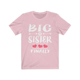 Big Sister Finally Shirt, Big Sister Shirt, Big Sister Announcement Gift T-Shirt Image 3