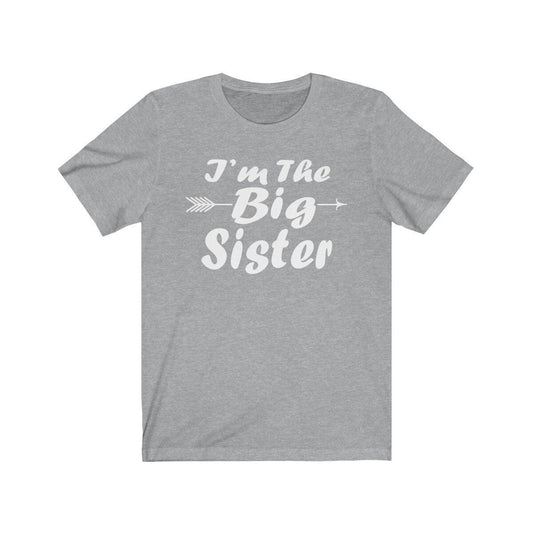 I am the big sister sibling announcement gift tee for girl