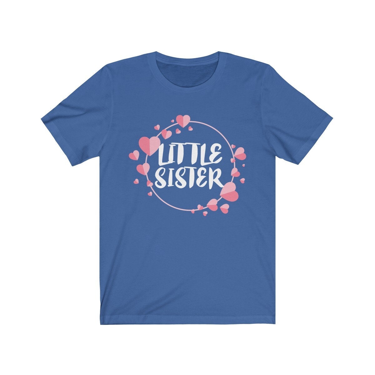 Little Sister Hearts Adult Toddler Kids Gift T-Shirt Image 4