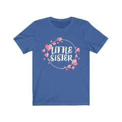 Little Sister Hearts Shirt - little sister hearts print design