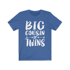 Big cousin of twins family announcement gift tee for cousin