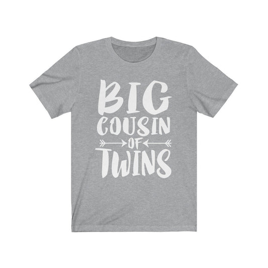 Big cousin of twins family announcement gift tee for cousin