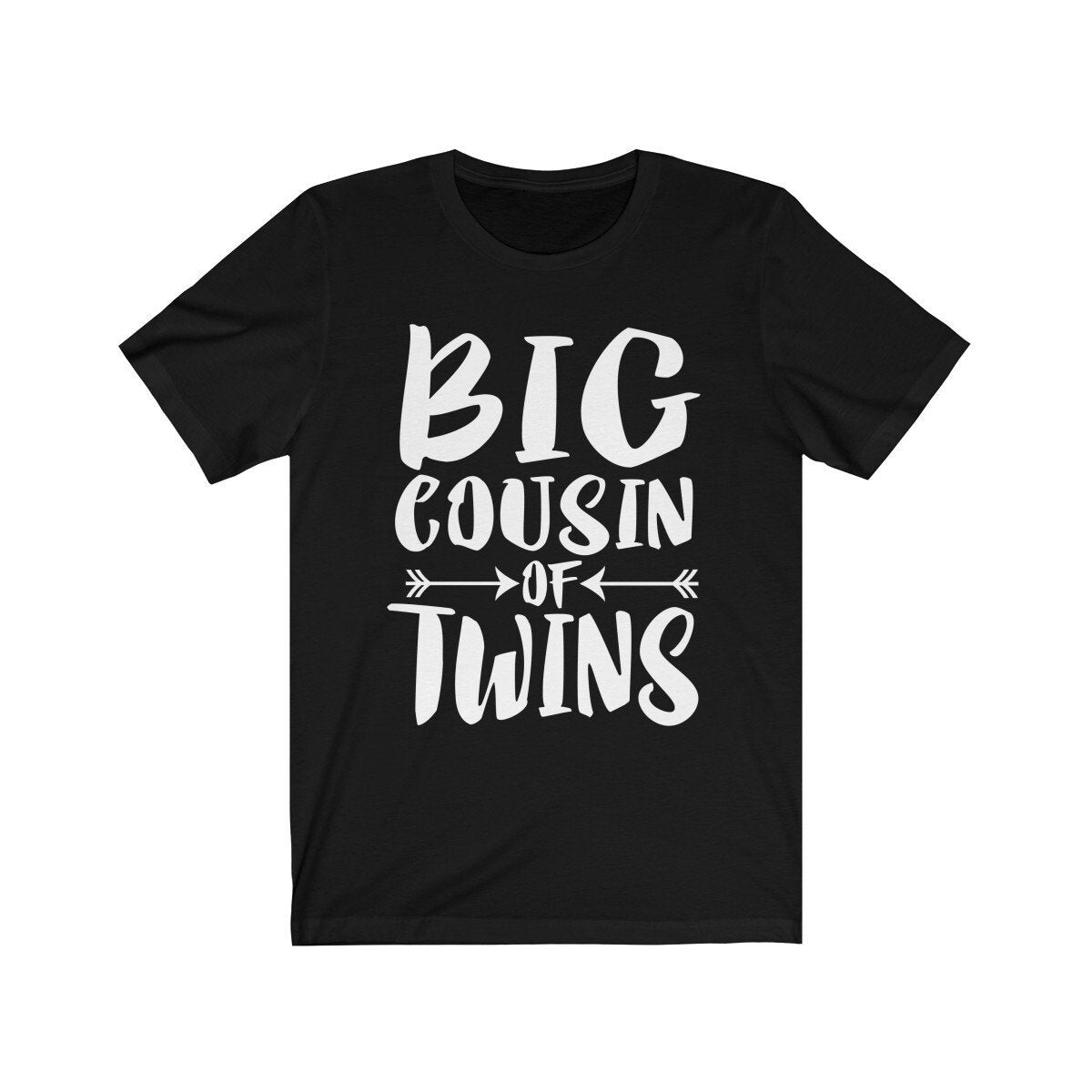 Big Cousin Of Twins Adult Toddler Kids Announcement Gift T-Shirt Image 1