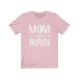 Mom Of Triplets Shirt, Mom Of Triplets Gift, Mother Triplets Pregnancy Announcement T-Shirt Image 2
