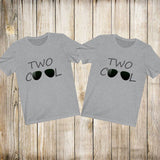 Two Cool Dad Parents Couple Boyfriend Girlfriend Family Matching Gift T-Shirts Image 1