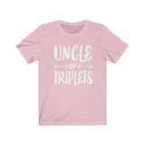Uncle Of Triplets Shirt, Uncle Of Triplets Gift, Uncle Of Triplets Announcement T-Shirt Image 4