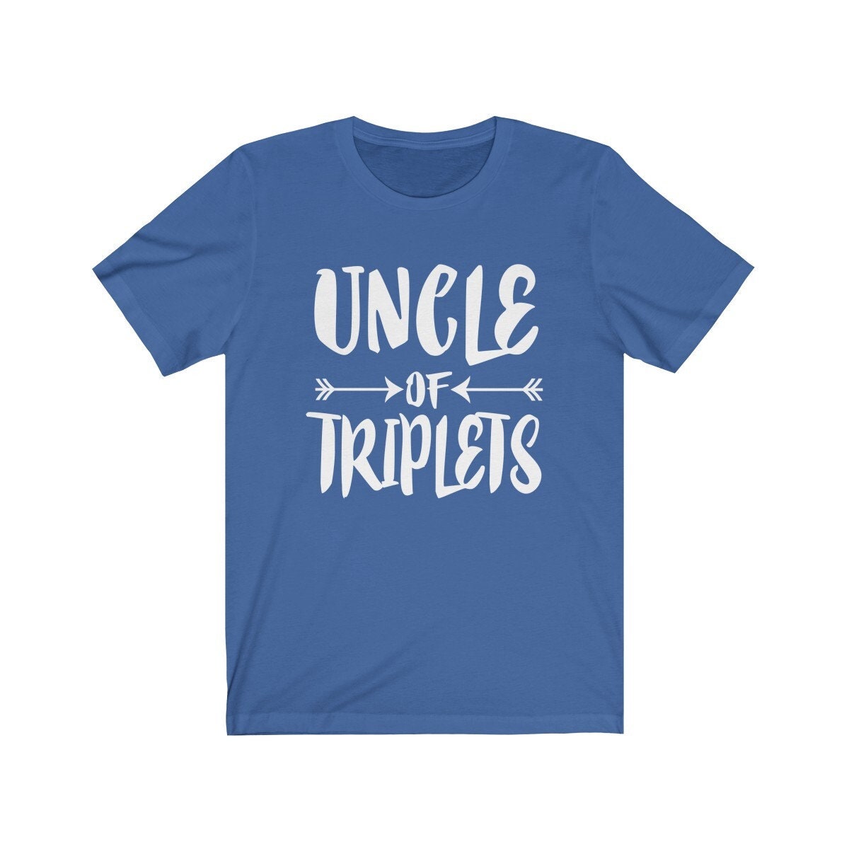 Uncle Of Triplets Shirt, Uncle Of Triplets Gift, Uncle Of Triplets Announcement T-Shirt Image 1