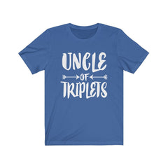 Uncle of triplets family announcement gift tee for new uncle