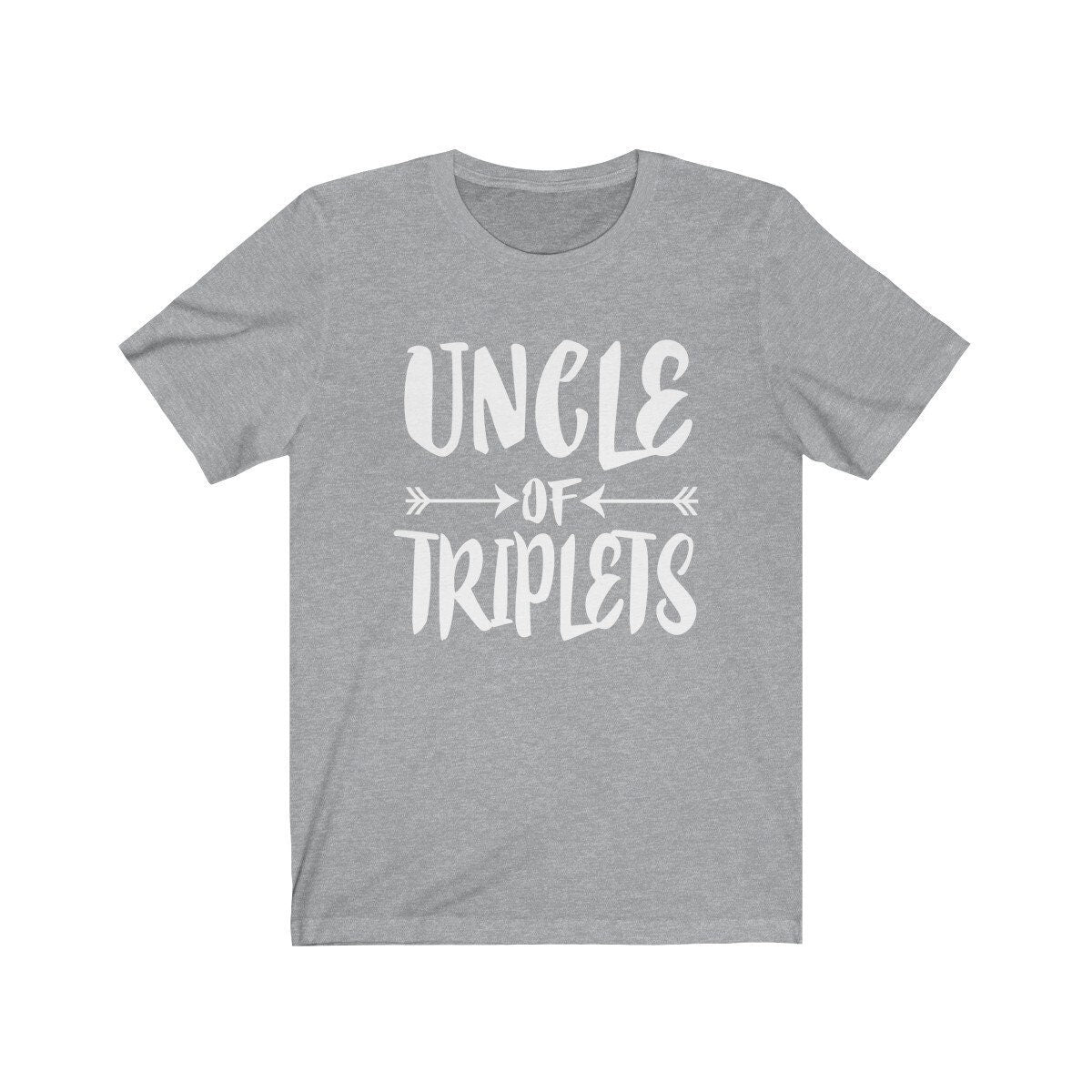 Uncle Of Triplets Shirt, Uncle Of Triplets Gift, Uncle Of Triplets Announcement T-Shirt Image 3