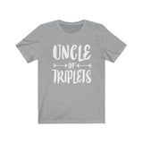 Uncle Of Triplets Shirt, Uncle Of Triplets Gift, Uncle Of Triplets Announcement T-Shirt Image 3