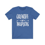 Grandpa Of Triplets Shirt, Grandpa Of Triplets Gift, Grandfather Triplets Gift T-Shirt Image 3