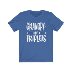 Grandpa of triplets three peas in a pod family announcement tee