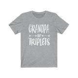 Grandpa Of Triplets Shirt, Grandpa Of Triplets Gift, Grandfather Triplets Gift T-Shirt Image 2