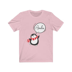 Personalised Name Penguin Shirt - personalised penguin print design