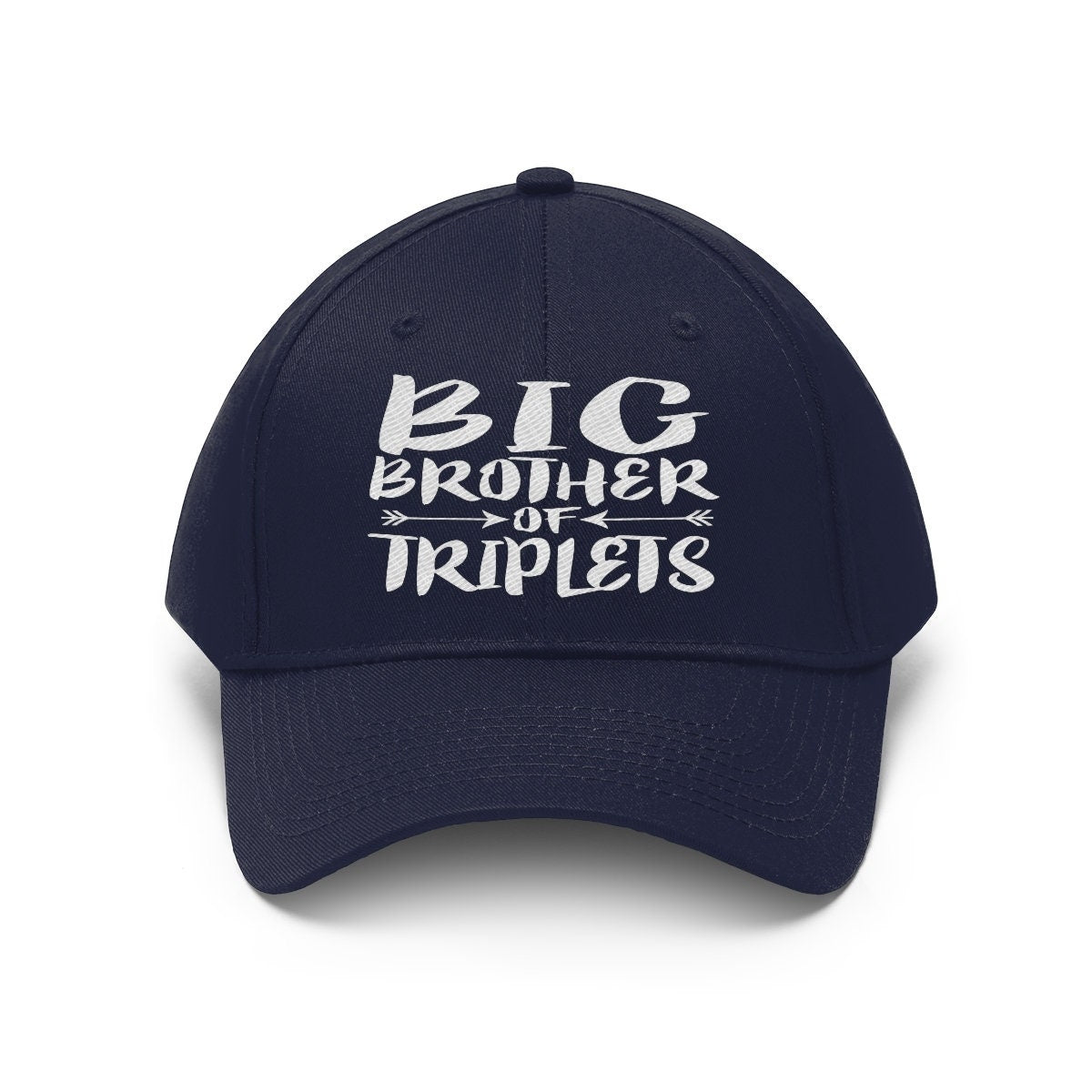 Big Brother Of Triplets Unisex Twill Hat Image 2