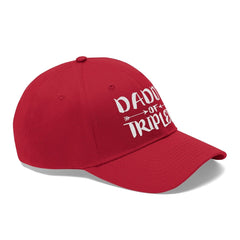 Daddy Of Triplets Hat - daddy of triplets print design