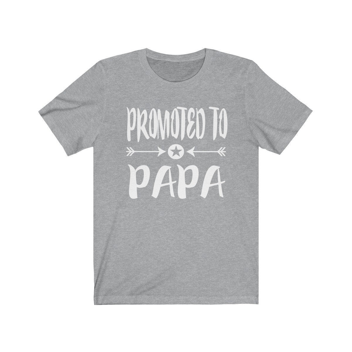 Promoted To Papa Shirt, Promoted To Dad Father Gift T-Shirt Image 1