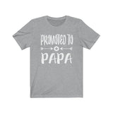 Promoted To Papa Shirt, Promoted To Dad Father Gift T-Shirt Image 1