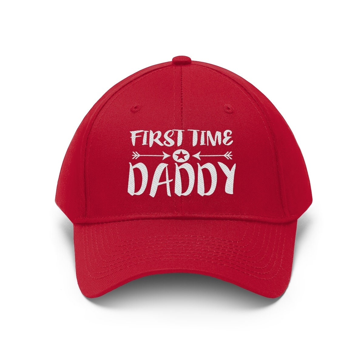 First Time Daddy Dad Hat, New Dad Hat, New Dad Gift, Dad Announcement Gift Unisex Twill Hat Image 3