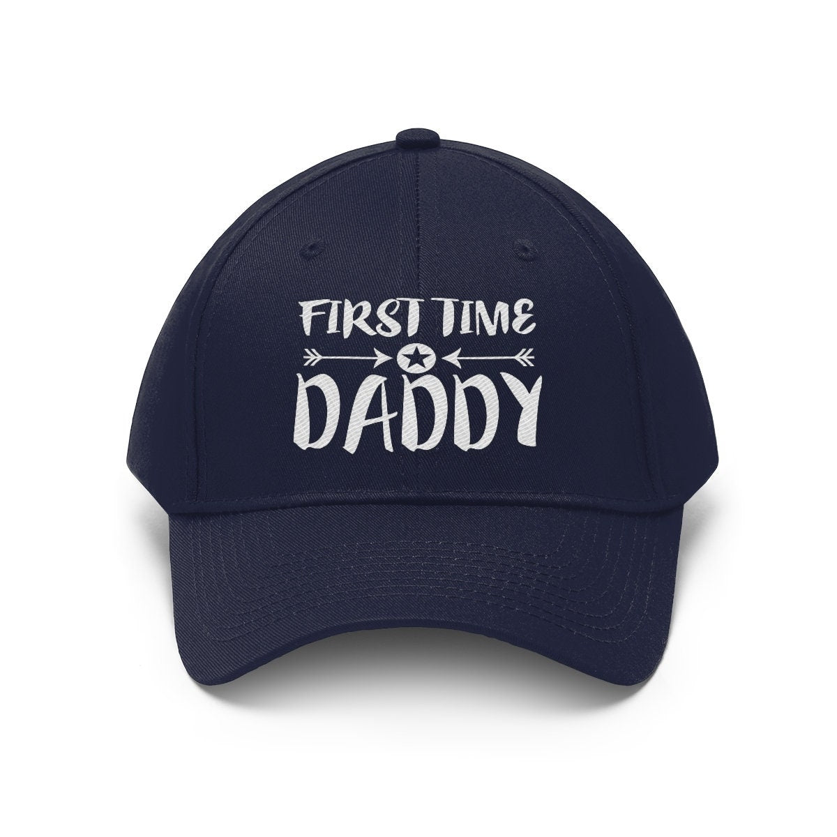 First Time Daddy Dad Hat, New Dad Hat, New Dad Gift, Dad Announcement Gift Unisex Twill Hat Image 2