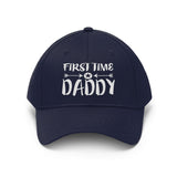 First Time Daddy Dad Hat, New Dad Hat, New Dad Gift, Dad Announcement Gift Unisex Twill Hat Image 2