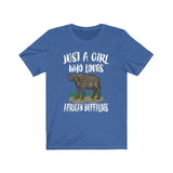 Just A Girl Who Loves African Buffaloes Shirt, African Buffaloes Lover Shirt, Animal Adult Toddler Infant Kids Gift T-Shirt Image 3
