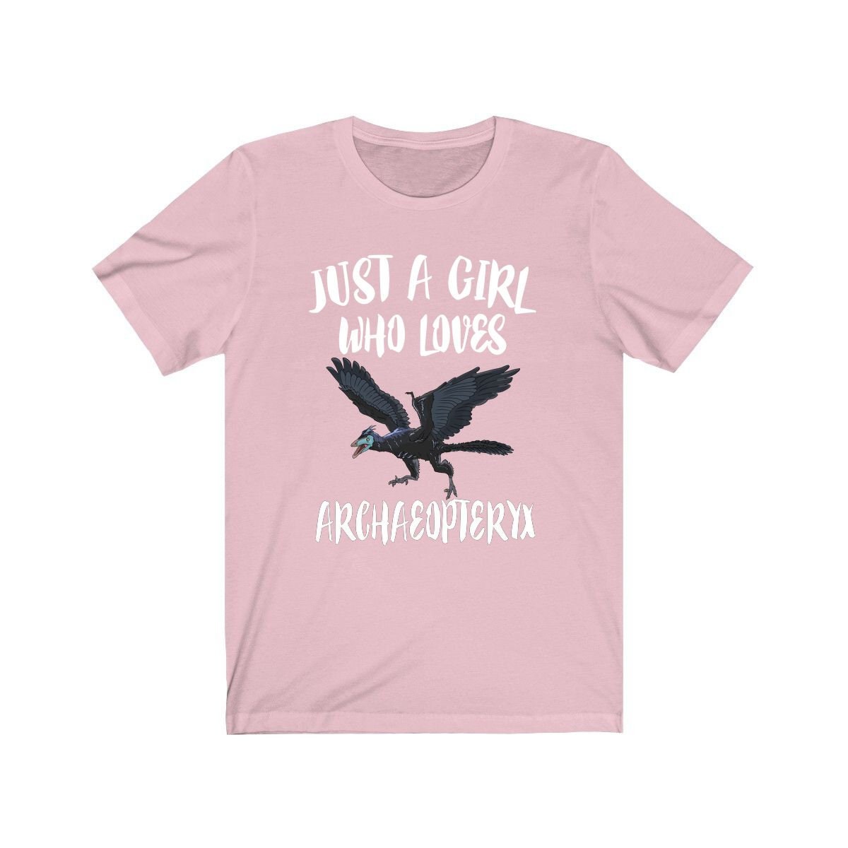 Just A Girl Who Loves Archaeopteryx Dinosaur Shirt, Archaeopteryx Shirt, Dinosaur Lover Shirt, Adult Toddler Infant Kids Gift T-Shirt Image 3