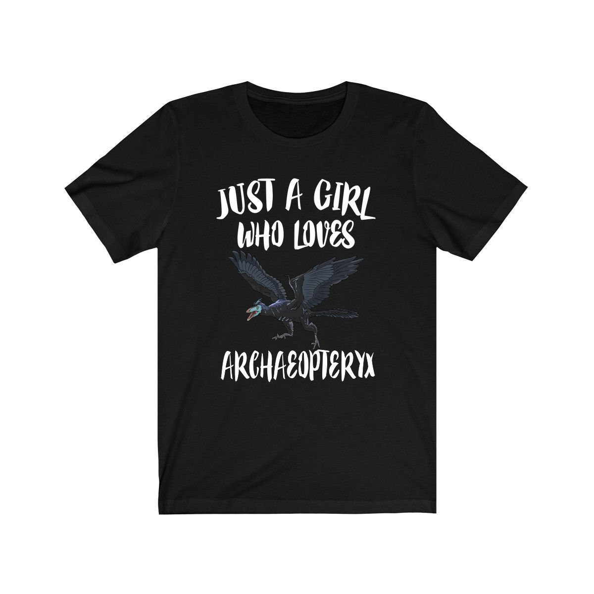 Just A Girl Who Loves Archaeopteryx Dinosaur Shirt, Archaeopteryx Shirt, Dinosaur Lover Shirt, Adult Toddler Infant Kids Gift T-Shirt Image 2