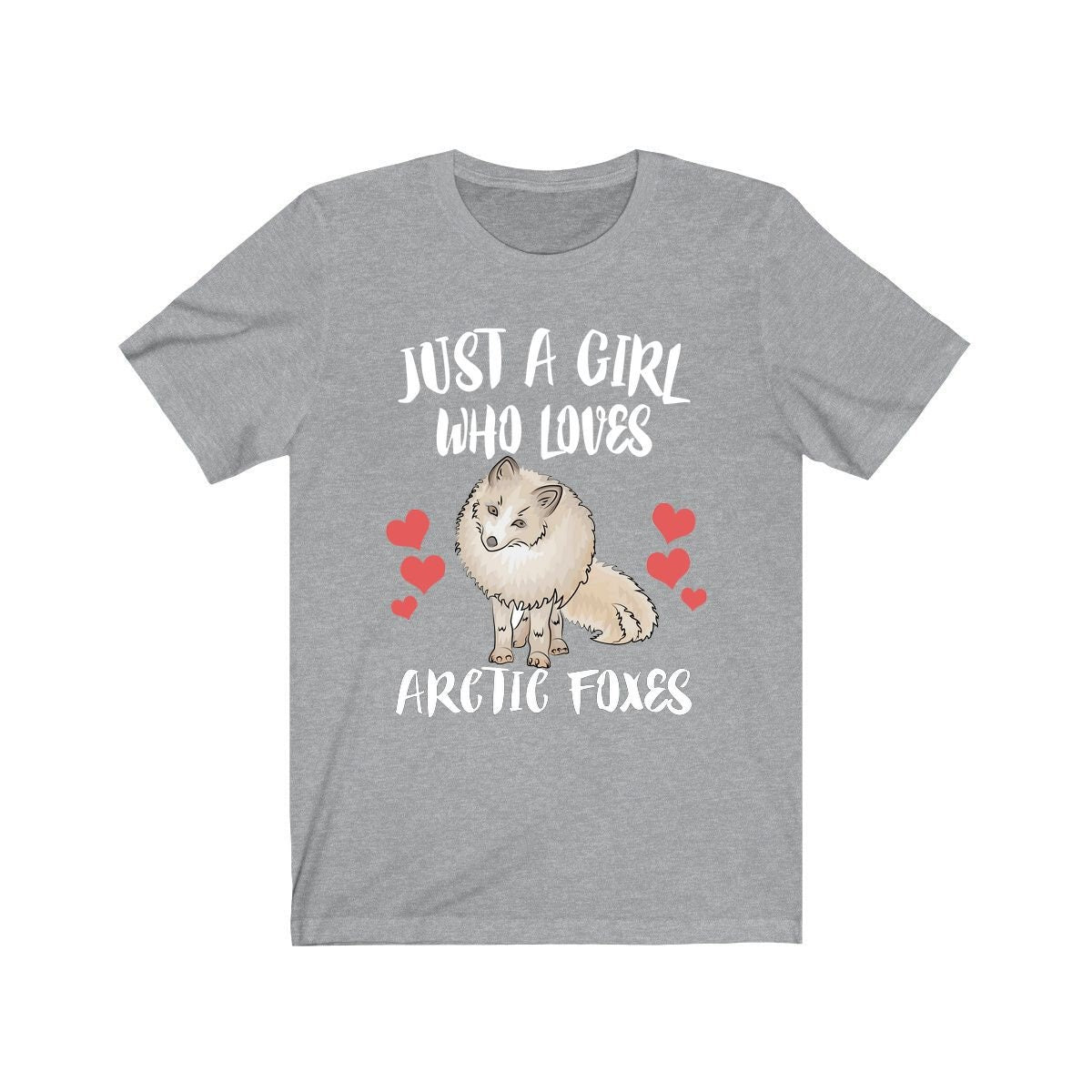 Just A Girl Who Loves Arctic Foxes Shirt, Arctic Fox Shirt, Arctic Fox Gift, Fox Lover Shirt, Adult Toddler Infant Kids Gift T-Shirt Image 3