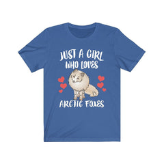 Just A Girl Who Loves Arctic Foxes Shirt - Arctic Fox print design