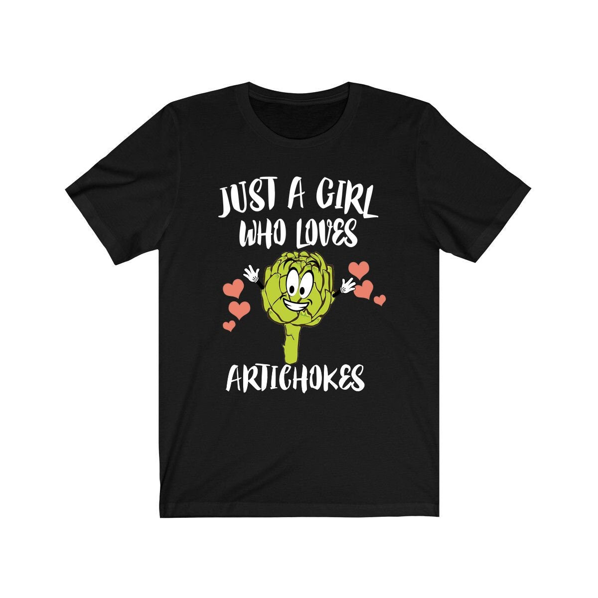 Just A Girl Who Loves Artichokes Vegetables Vegan Adult Toddler Infant Kids Gift T-Shirt Image 1