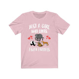 Just A Girl Who Loves Asian Animals Panda Tiger Elephants Adult Toddler Infant Kids Gift T-Shirt Image 2