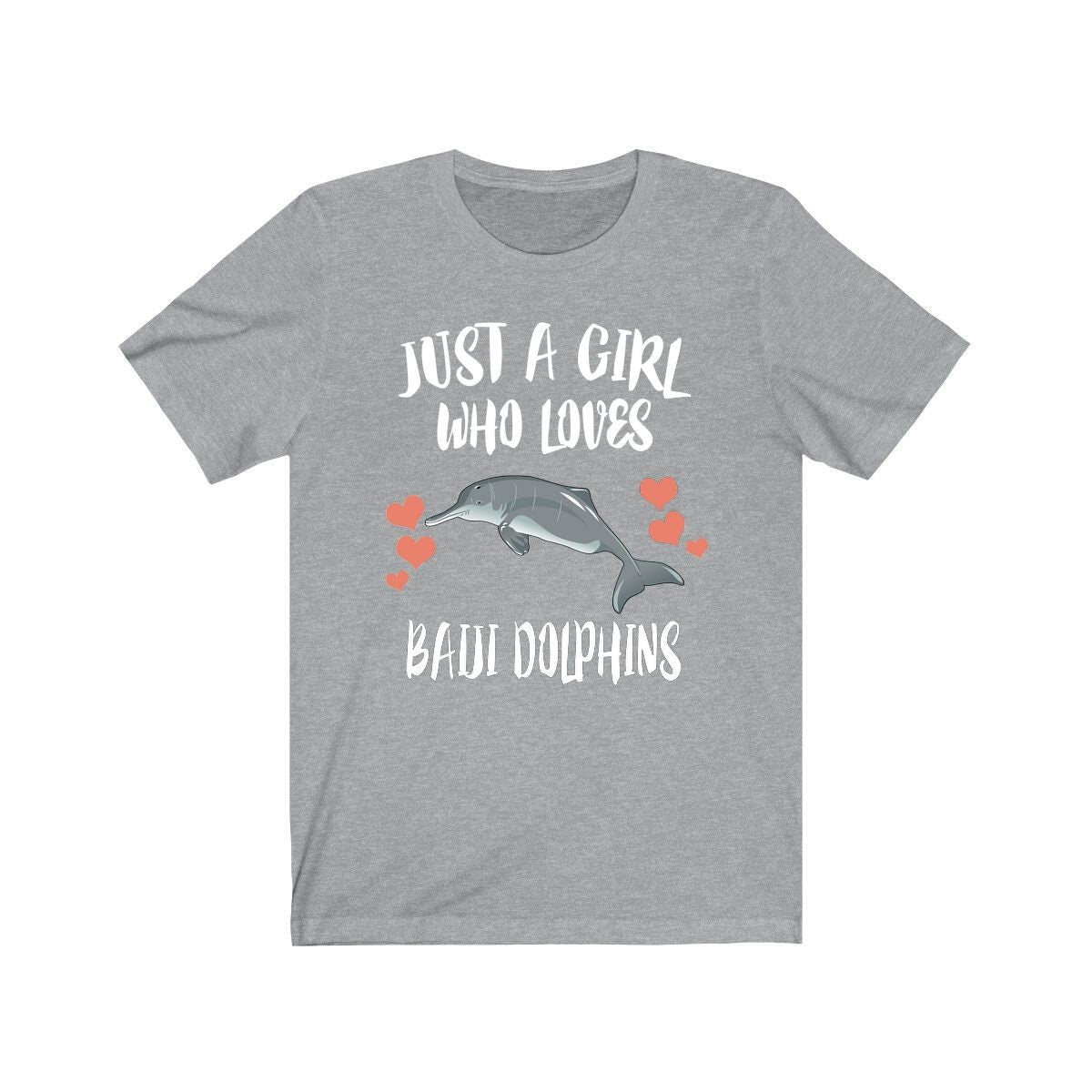 Just A Girl Who Loves Baiji Dolphins Shirt, Dolphin Lover Shirt, Baiji Dolphin shirt, Animals Adult Toddler Infant Kids Gift T-Shirt Image 2