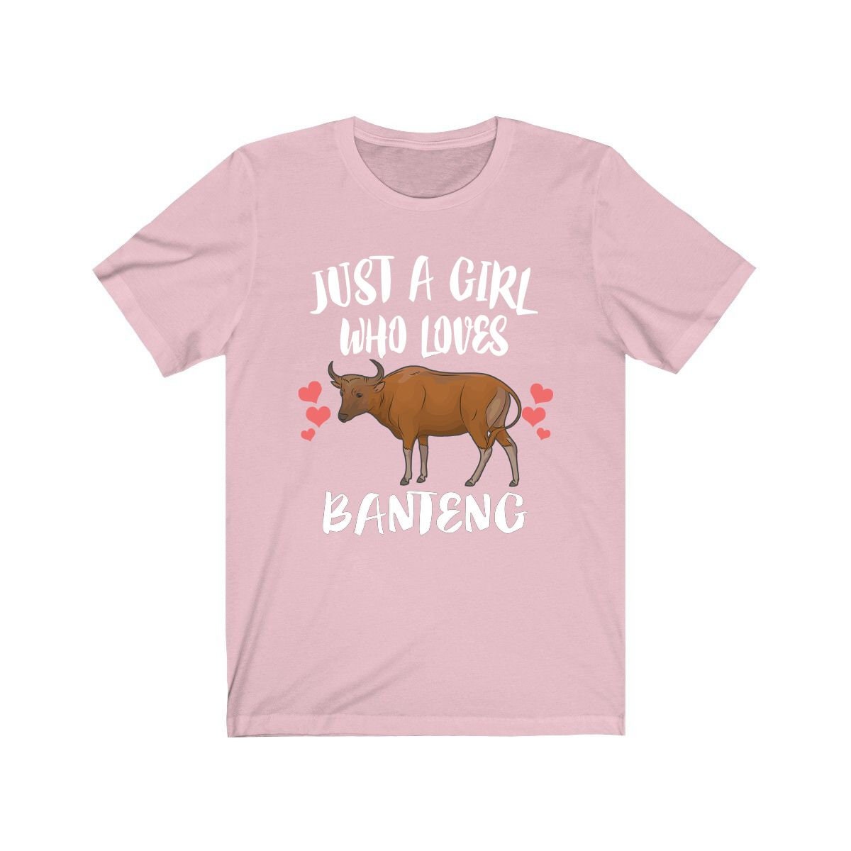 Just A Girl Who Loves Banteng Cows Shirt, Banteng Cow Gift, Cow Lover Shirt, Animals Adult Toddler Infant Kids Gift T-Shirt Image 2