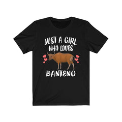 Just A Girl Who Loves Banteng Cows Shirt - banteng print design