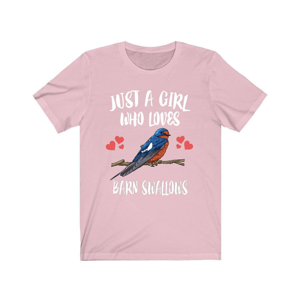 Just A Girl Who Loves Barn Swallows Shirt, Birds Birding Shirt, Swallow Lover Shirt, Swallow Gift Animals Adult Toddler Kids Gift T-Shirt Image 2