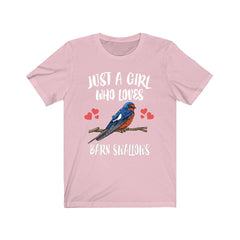 Just A Girl Who Loves Barn Swallows Shirt - Barn Swallow print design
