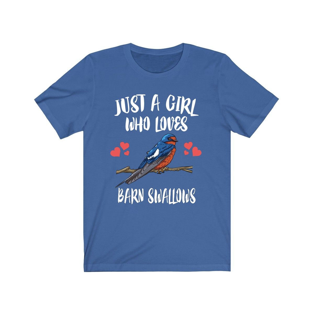 Just A Girl Who Loves Barn Swallows Shirt, Birds Birding Shirt, Swallow Lover Shirt, Swallow Gift Animals Adult Toddler Kids Gift T-Shirt Image 4