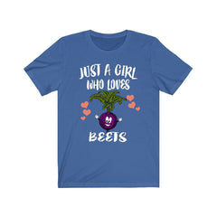 Just A Girl Who Loves Beets Vegetable Shirt - beet print design