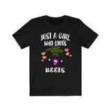 Just A Girl Who Loves Beets Vegan vegetable Adult Toddler Infant Kids Gift T-Shirt Image 4