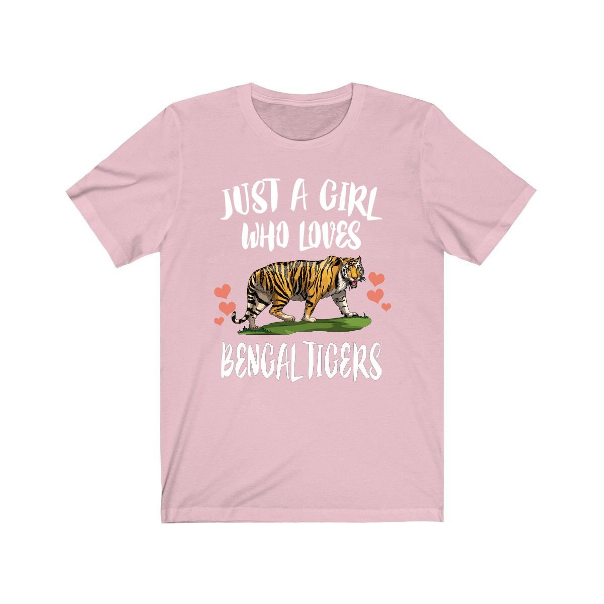 Just A Girl Who Loves Bengal Tigers Shirt, Bengal Tiger Gift, Tiger Lover Shirt, Animals Adult Toddler Infant Kids Gift T-Shirt Image 2